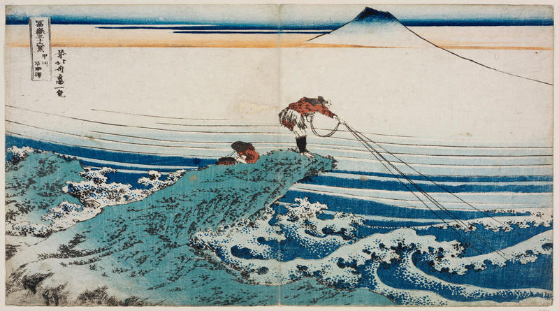 Katsushika Hokusai - Kajikazawa nella provincia Kai, dalla serie Le trentasei vedute del Monte Fuji