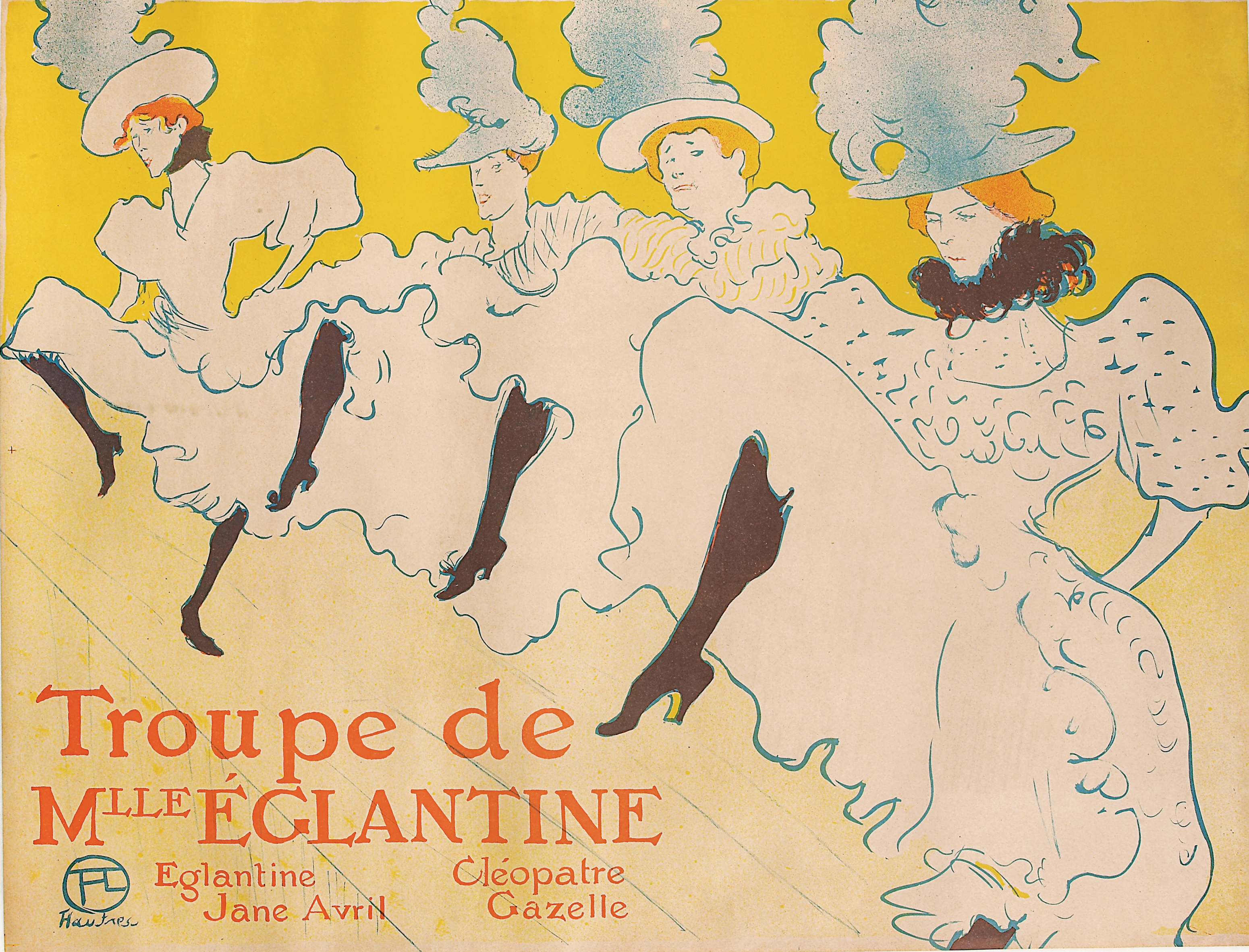 Henri de Toulouse-Lautrec Troupe de Mlle Églantine 1896 litografia a colori, 61,7x80,4 cm © Herakleidon Museum, Athens Greece