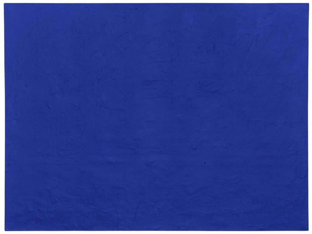 monocromo: Yves Klein - Pigment pur et résine synthétique sur gaze montée sur panneau 150 x 198 cm © Succession Yves Klein c/o ADAGP Paris