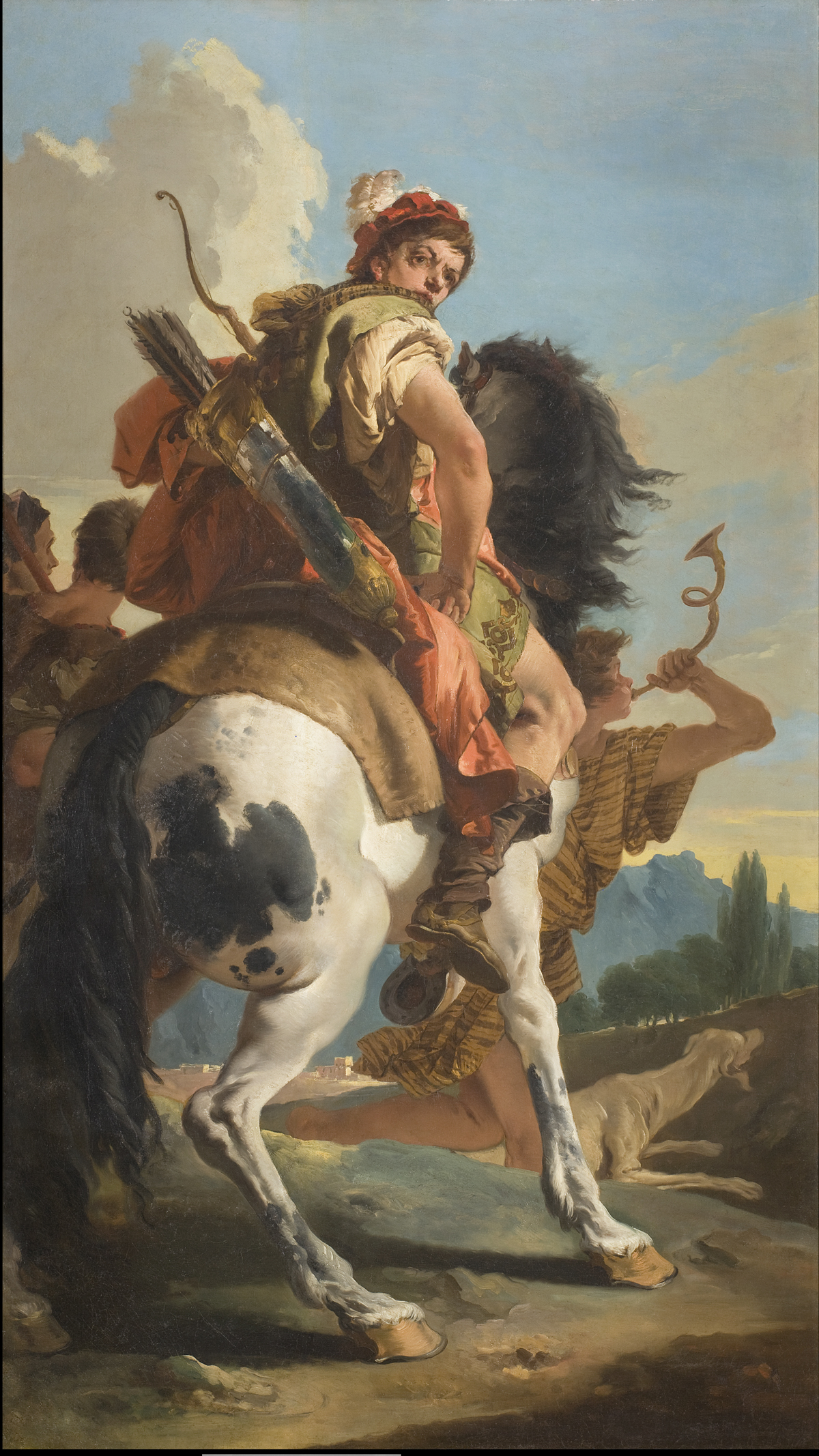 Giambattista Tiepolo Cacciatore a cavallo, 1733-35 olio su tela, 262x148 cm Milano, collezione Fondazione Cariplo