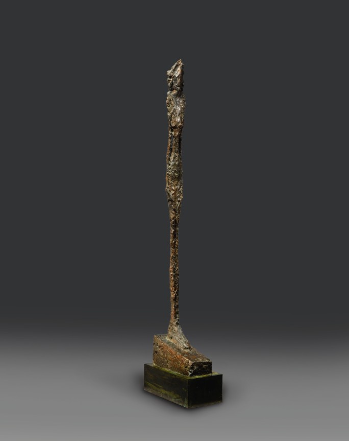 ALBERTO GIACOMETTI, FEMME LEON, CONCEIVED IN 1947. SOLD FOR 25,916,400.