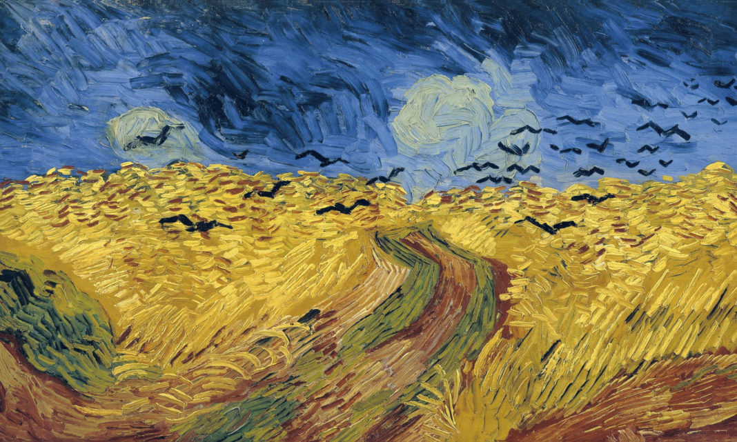 Vincent van Gogh, Campo di grano con volo di corvi, 1890, olio su tela 50.5 cm x 103 cm. Amsterdam, museo Van Gogh