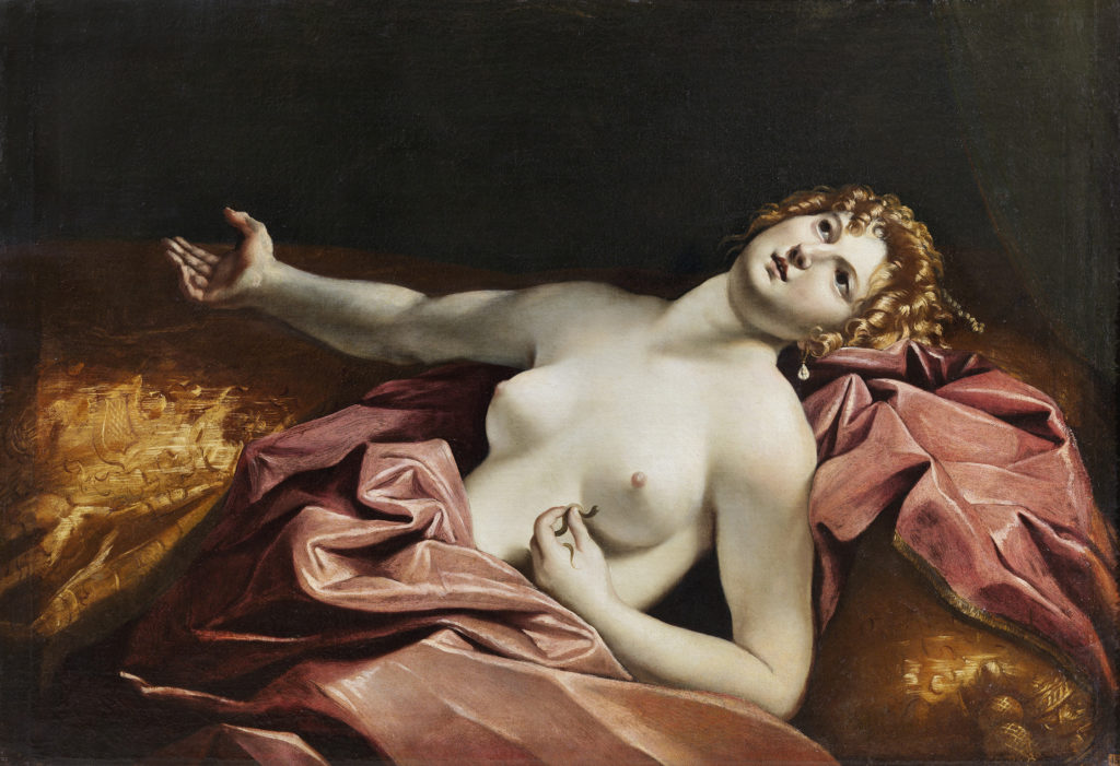 GIOVANNI LANFRANCO (Terenzo, Parma 1582 - Roma 1647) Il suicidio di Cleopatra,1630 ca Olio su tela, 100 × 143 cm 