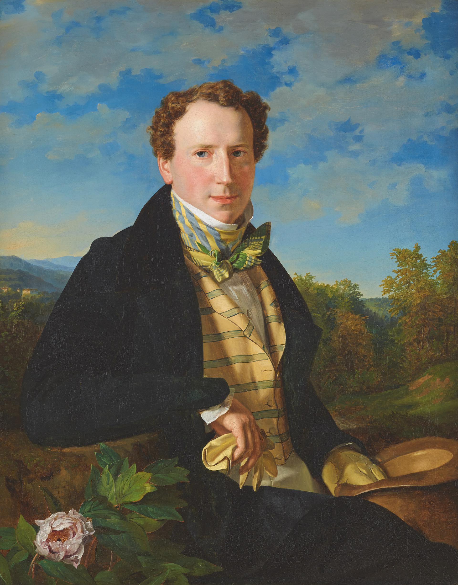 Ferdinand Georg Waldmüller, Autoritratto giovanile, 1828, olio su tela, Belvedere, Vienna © Belvedere, Vienna