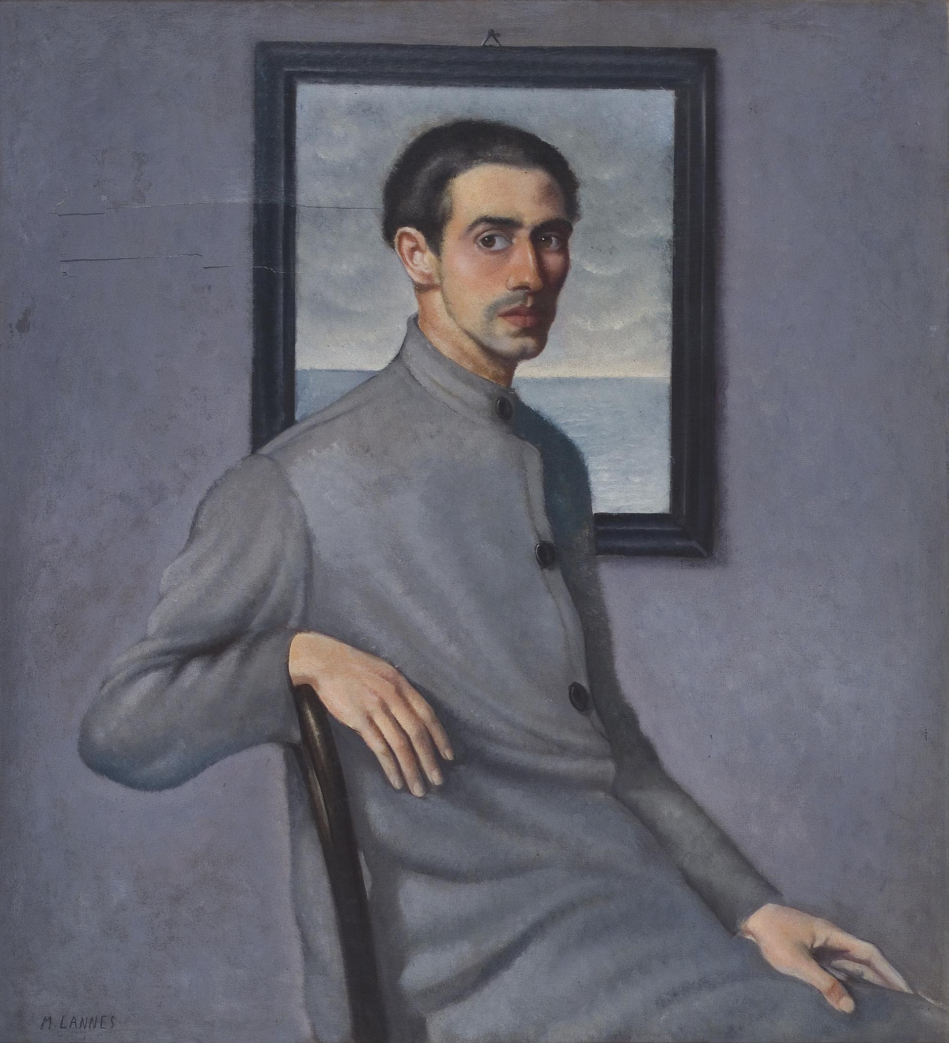 Mario Lannes, Autoritratto, 1930-1935, olio su tela, Musei Provinciali di Gorizia