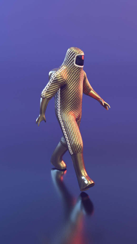 Hazmat Gold -TRIBE GOLDEN CIRCLE CHARACTERS, 2022. Video (3D Modeling)
