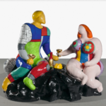 Niki de Saint Phalle, Adamo ed Eva, 1985, Poliestere e fibra di vetro verniciata, 154 x 185 x 158 cm | 60,6 x 72,8 x 62,2 pollici