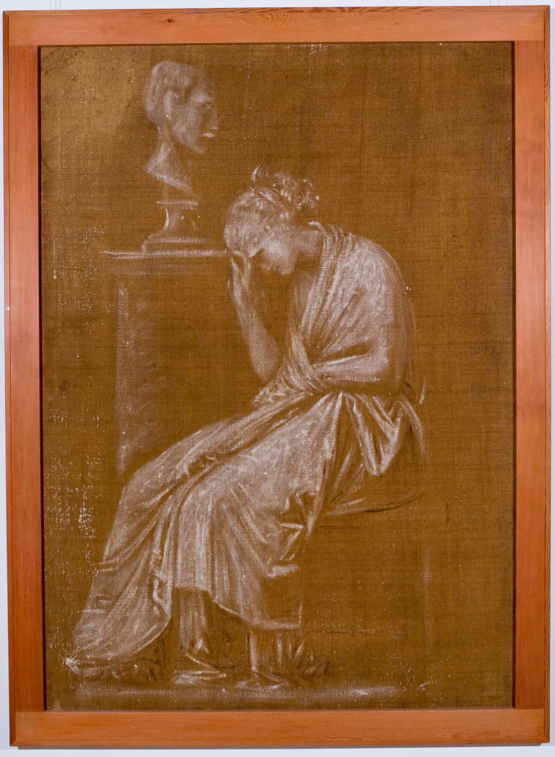 Antonio Canova (1757 - 1822) Donna piangente accanto a un busto, 1806 c., tecnica mista su tela, 173x121cm Bassano del Grappa, Museo Civico