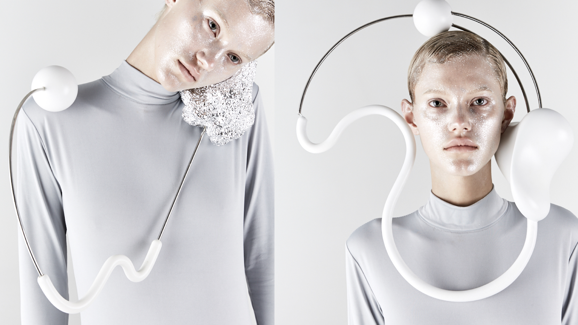 Progetto Weak Entity Virtual Fashion series, Future Body, 2022, courtesy of the artists. Future Body, VIDEO NFT, 2022,