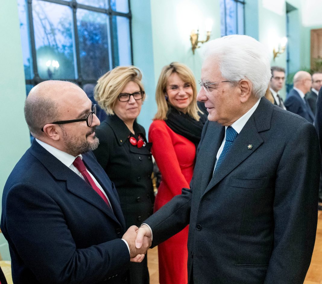 Gennaro Sangiuliano con il Presidente della Repubblica Sergio Mattarella Di MarioDico - Opera propria, CC BY-SA 4.0,
