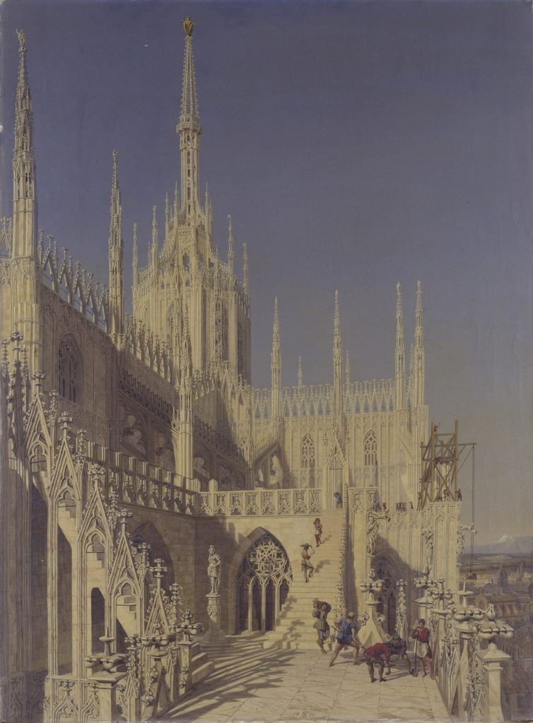 Johann Carl Schultz Veduta del Duomo di Milano, 1829 olio su tela, 69 x 51 cm Staatliche Museen zu Berlin, Nationalgalerie