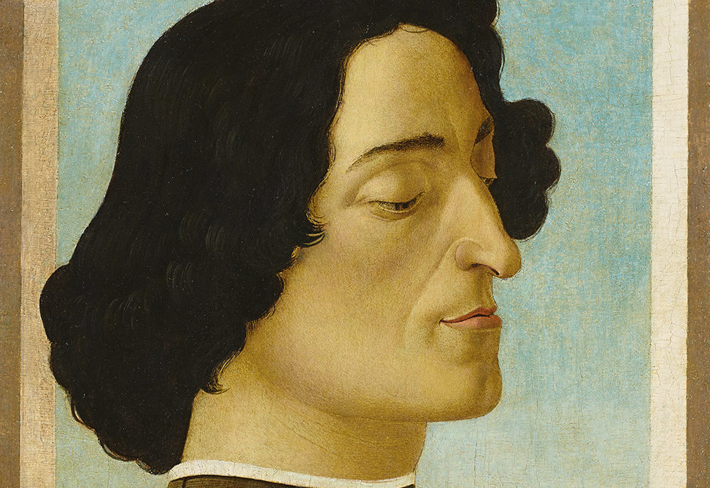Sandro Botticelli (Firenze, 1445-1510) Ritratto di Giuliano de’ Medici 1478-1480 tempera su tavola cm 59,5 x 39,3 Bergamo, Accademia Carrara