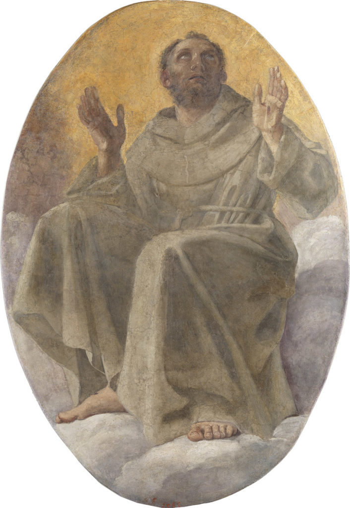 Apoteosi di san Francesco Affresco trasportato su tela, 155 x 105 cm Museo Nacional del Prado, P00076