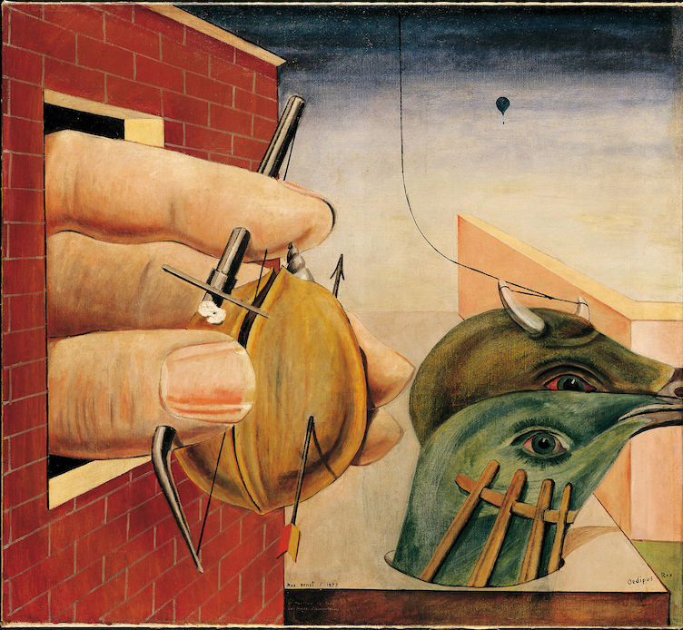 Edipus Rex, 1922 Olio su tela, 93 x 102 cm Collezione privata, Svizzera Album / Fine Arts Images / Mondadori Portfolio © Max Ernst by SIAE 2022