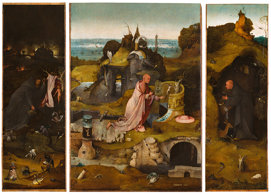 Jheronimus Bosch Trittico dei santi eremiti / Hermit Saints Triptych c. 1495-1505 Olio su tavola / Oil on panel Gallerie dell’Accademia, Venezia