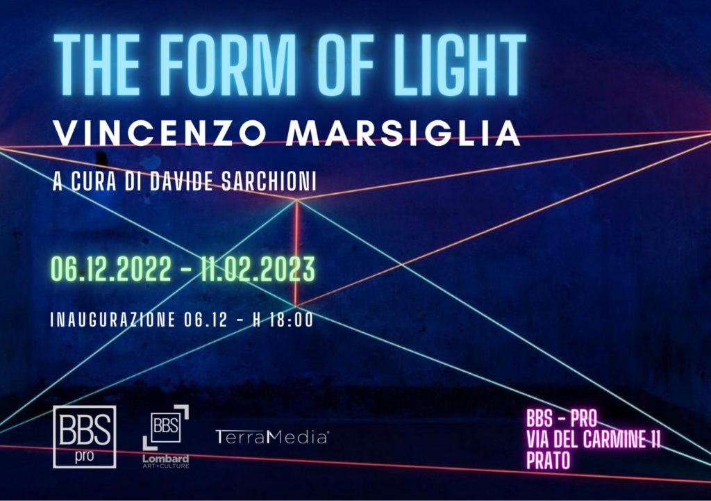 VINCENZO MARSIGLIA - The form of light a cura di Davide Sarchioni