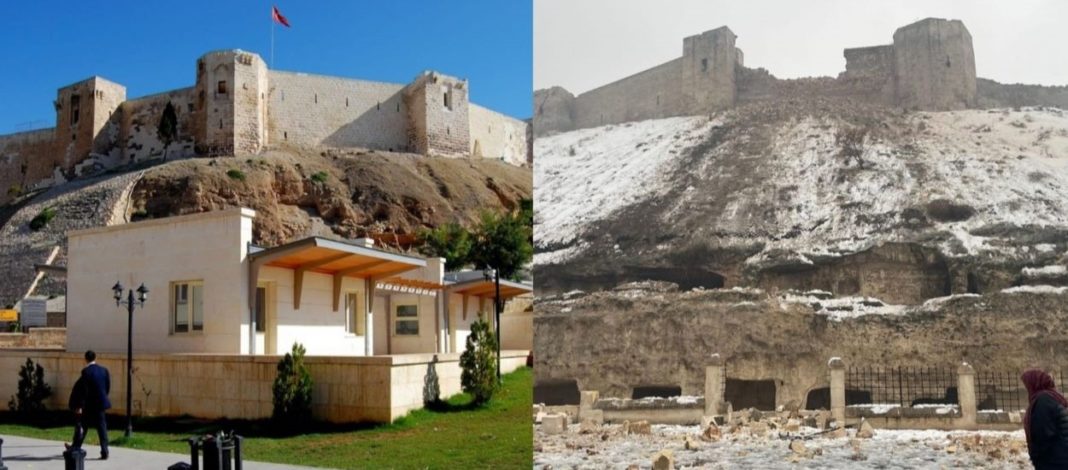 castello di gazientep prima e dopo il crollo