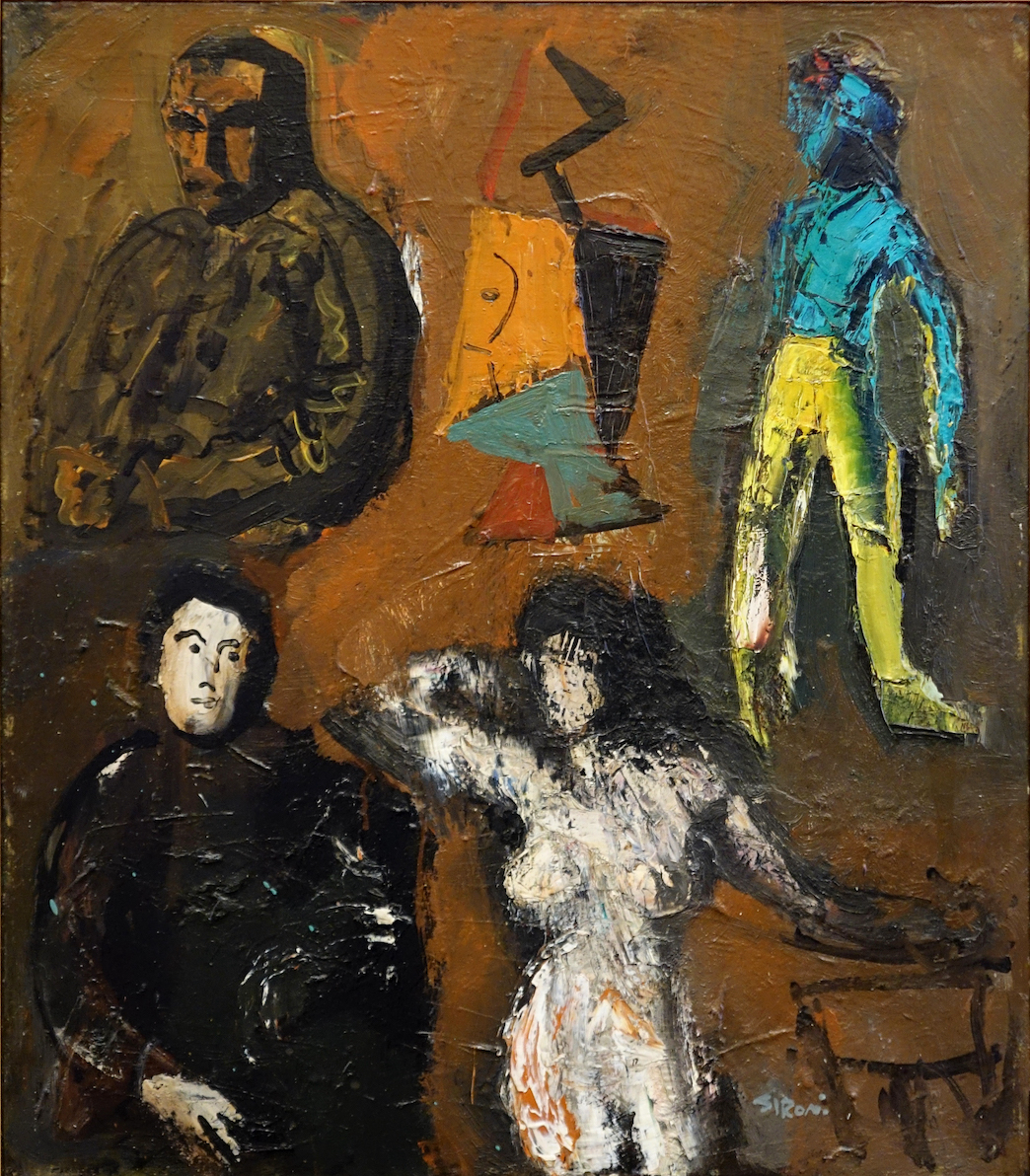 Mario Sironi, Figure 1930, 68 x 57,5 cm, Olio su tela, Collezione BPER Banca