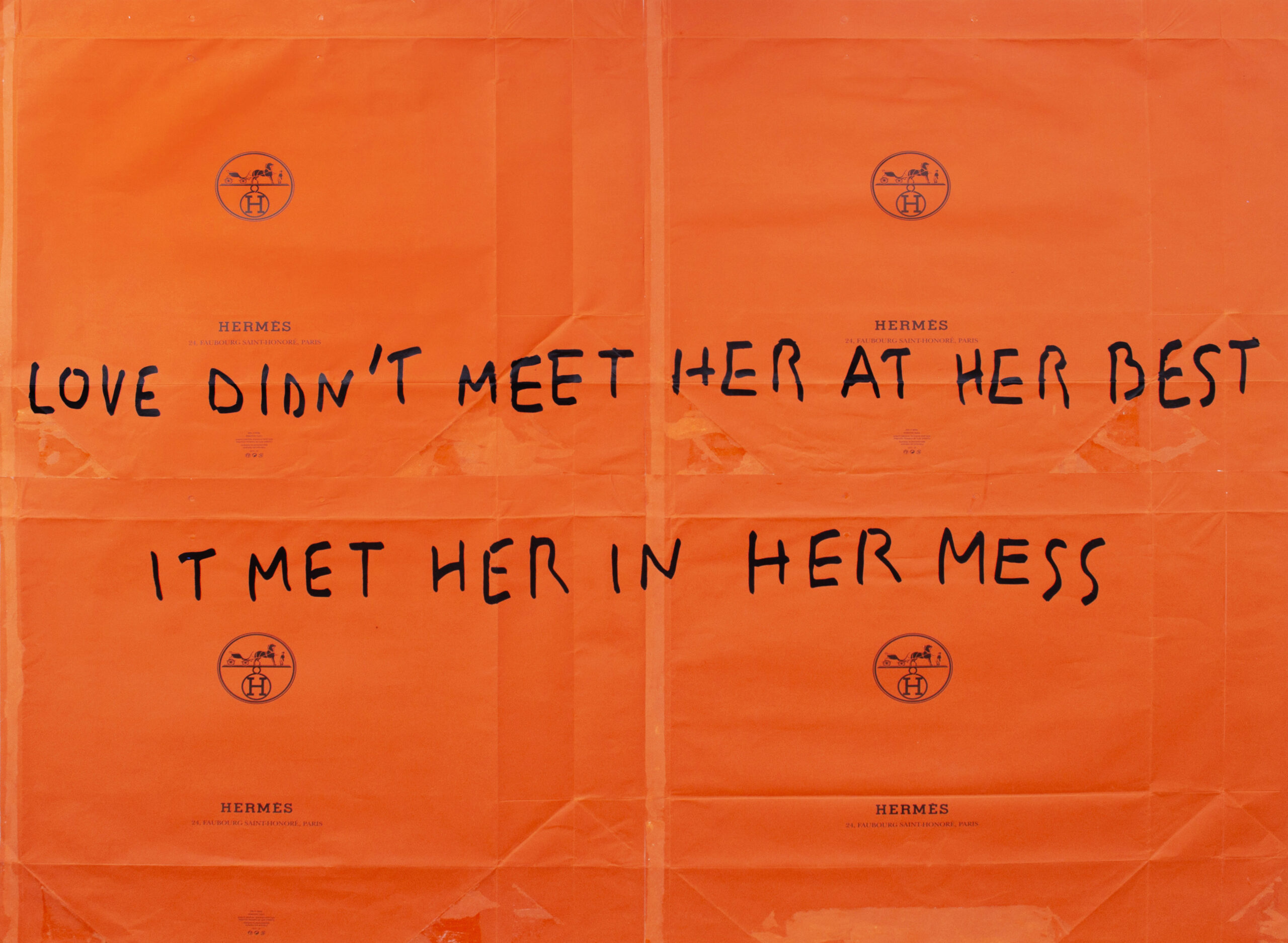 PIETRO TERZINI, In her mess Jumbo, 2023, acrilico su carta, 141,5x168,5 cm