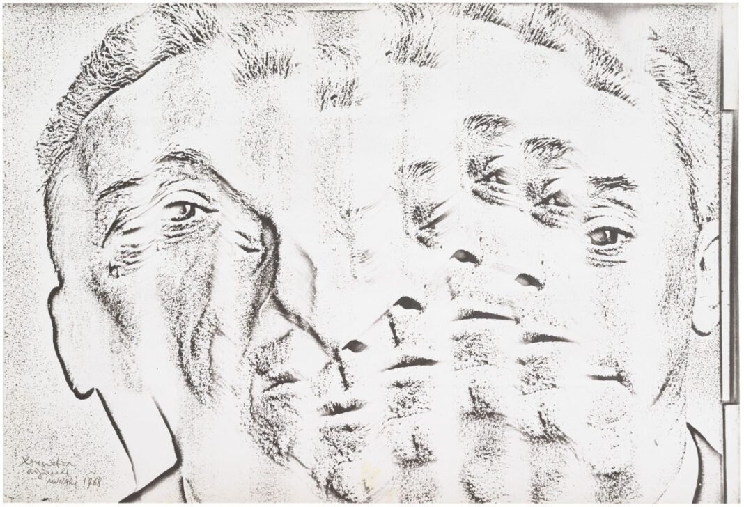 Bruno Munari, Autoritratto, 1968, xerografia su carta. Courtesy kauffmann repetto, Milan New York © Bruno Munari. Tutti i diritti riservati alla Maurizio Corraini s.r.l.