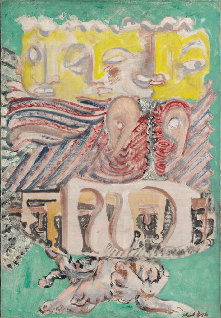 Mark Rothko, The Omen of the Eagle, 1942Mark Rothko, The Omen of the Eagle, 1942 Oil on canvas 65.4 x 45.1 cm National Gallery of Art, Washington DC Gift of the Mark Rothko Foundation, Inc., 1986.43.107 © 1998 Kate Rothko Prizel & Christopher Rothko - Adagp, Paris, 2023