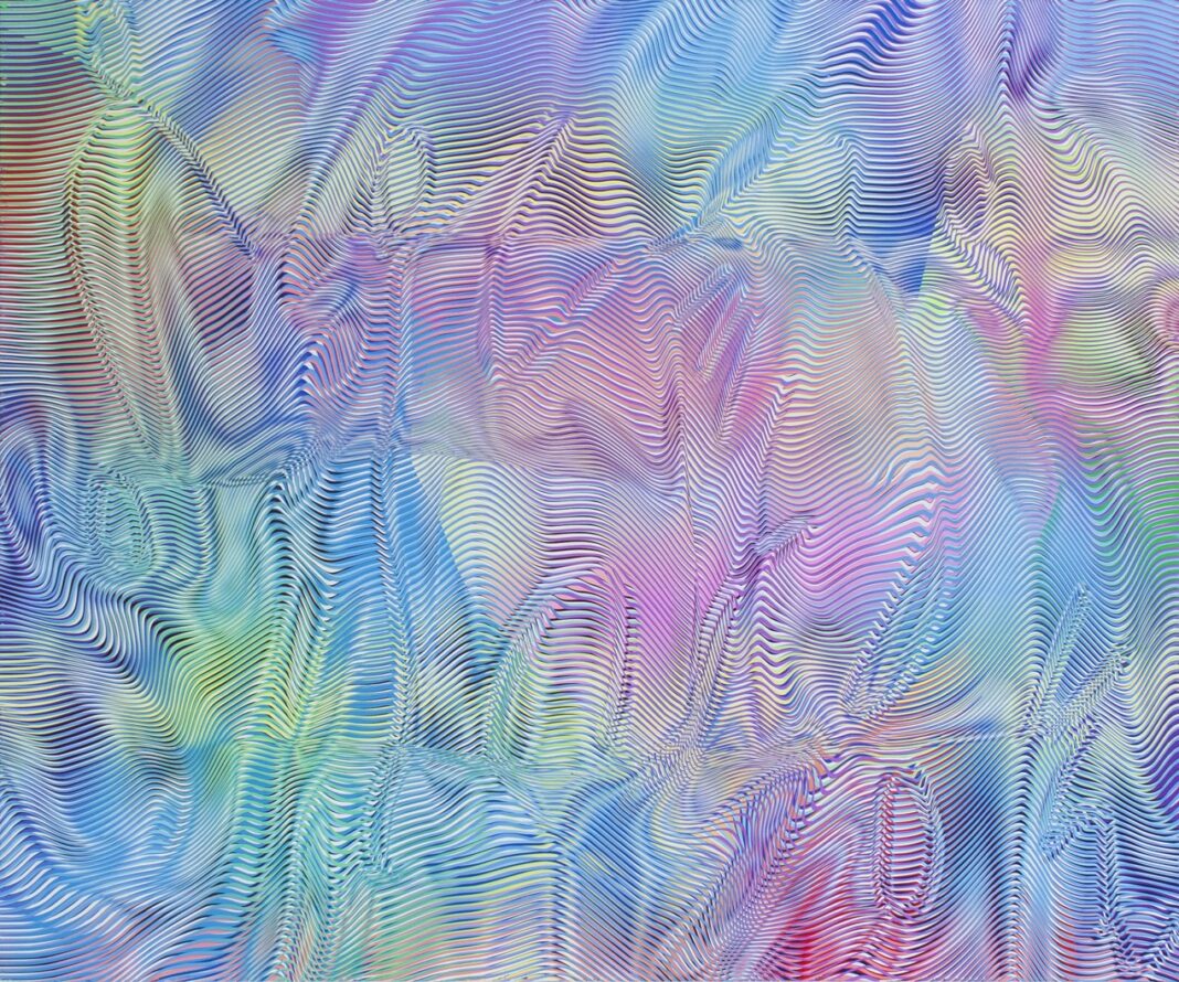 Kyle Austin Dunn, “Stream of Constants”, Acrilici su tela, 152x183 cm, 2024