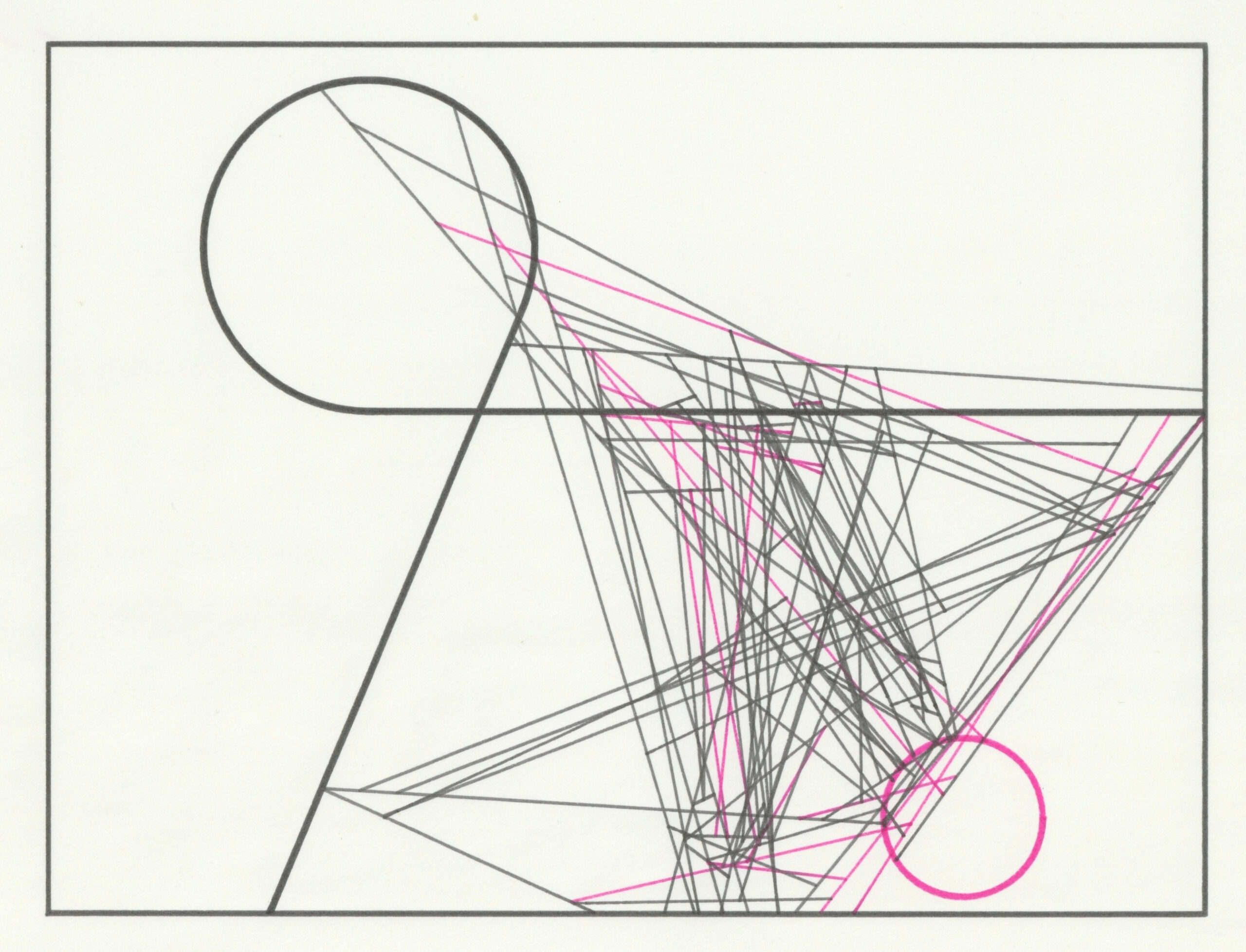 Robert Mallary, LNKD (009), plotter drawing, 18 x 24cm, ca. 1980