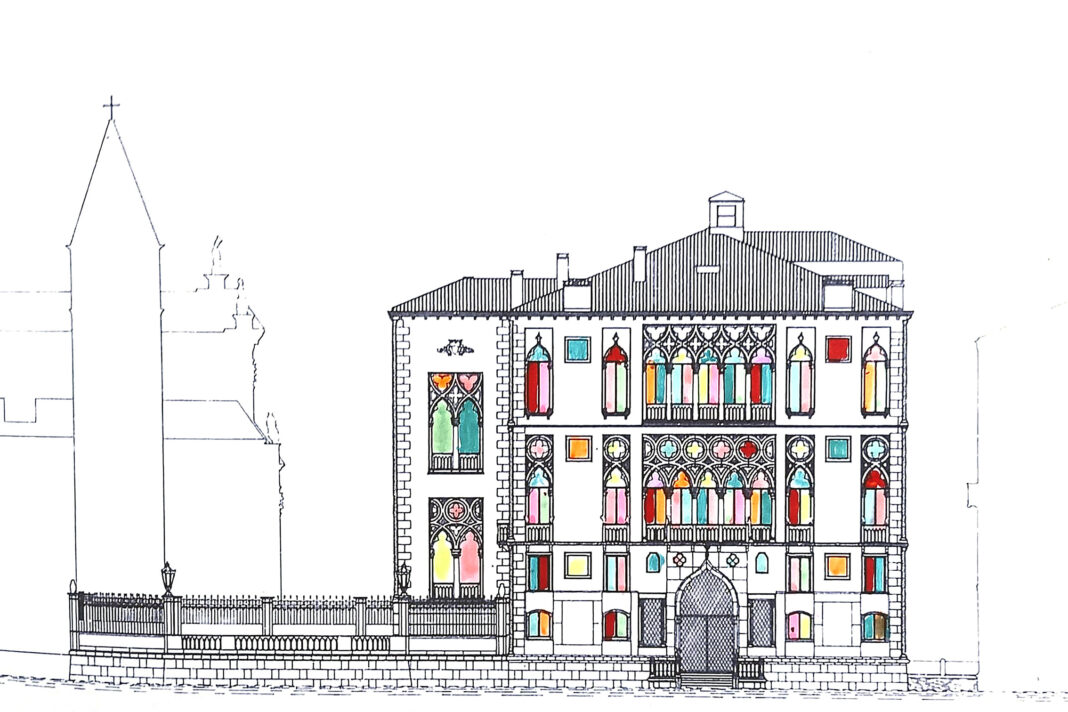 B.ZARRO - Palazzo Cavalli Franchetti B.ZARRO. 2025 Tecnica mista su Carta cotone. cm. 40x30