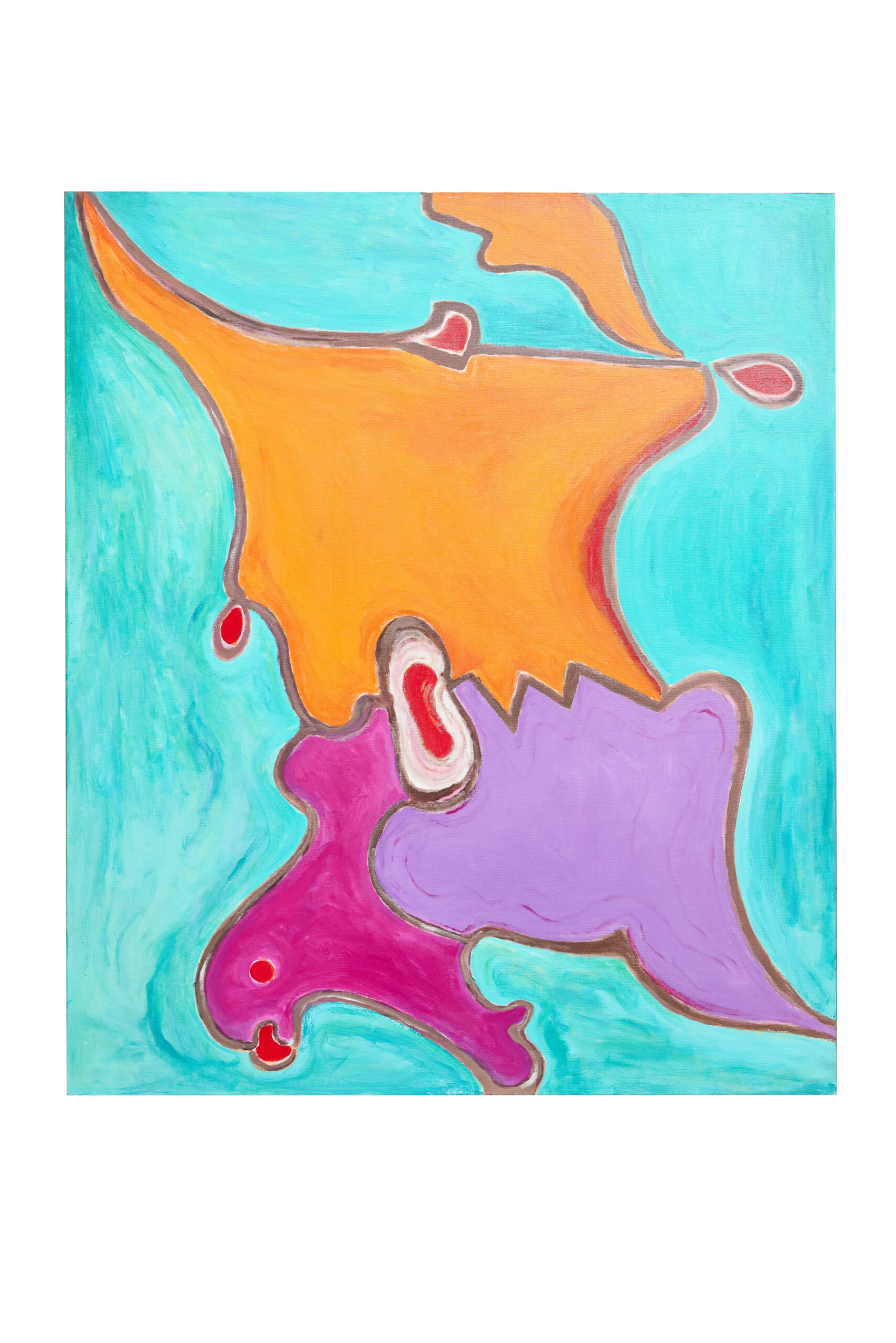 Gillo_Dorfles_Due_schieramenti_2001_acrilico_su_tela_cm160x120