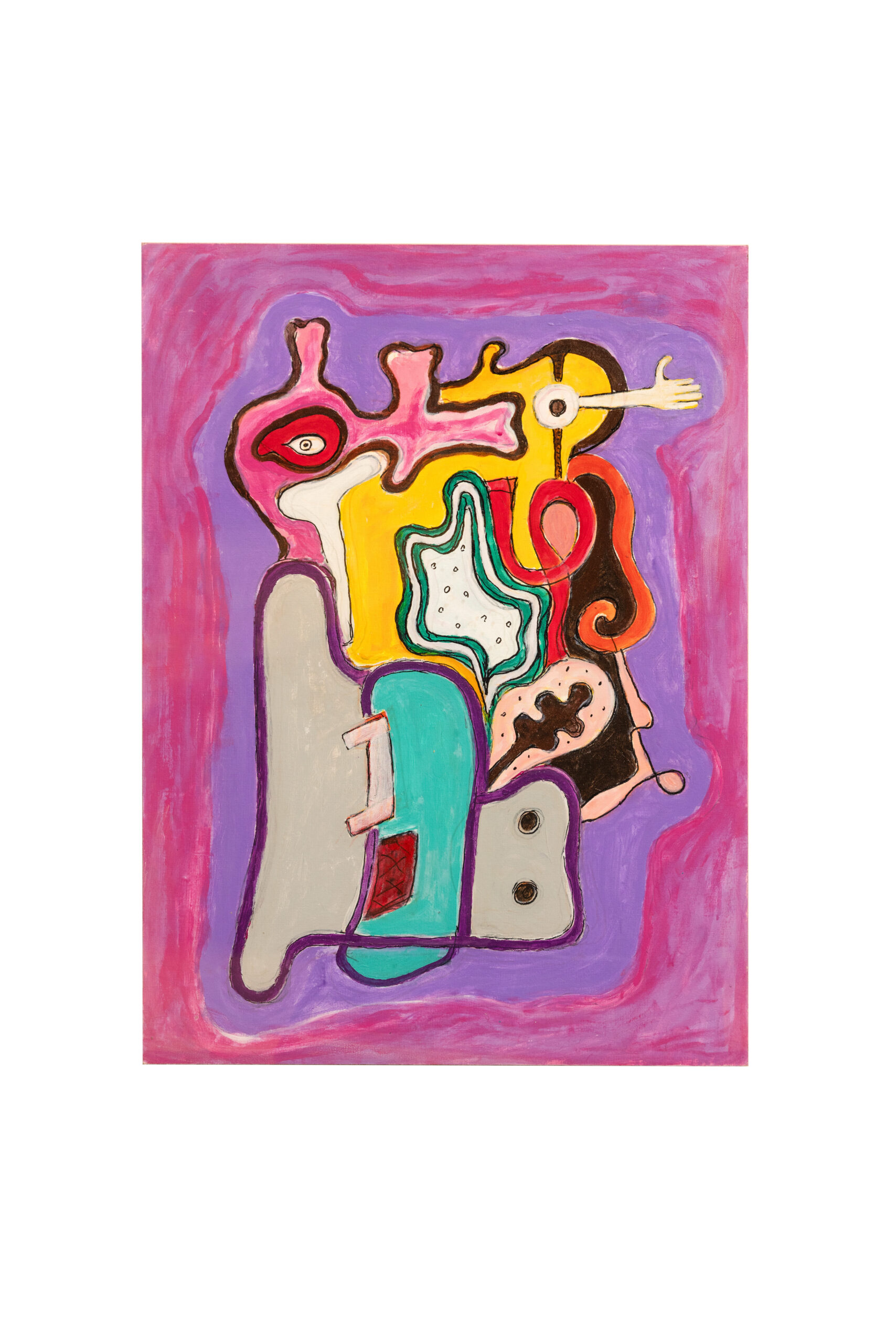 Gillo_Dorfles_Un_occhio_una_mano_1989_acrilico_su_tela_cm70x50