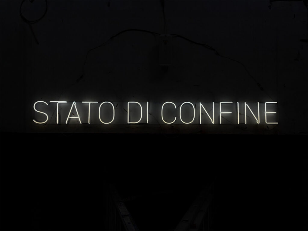 Matteo Attruia - Stato di un confine_ neon sign, 20 x 215 cm2026