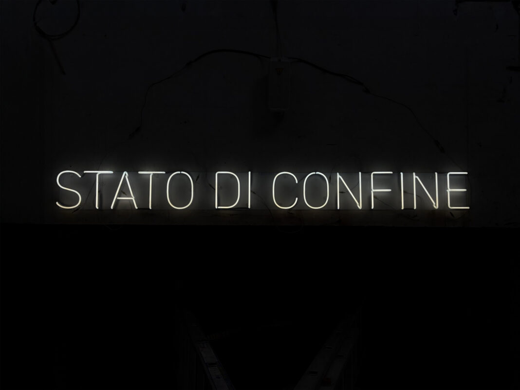 Matteo Attruia - Stato di un confine_ neon sign, 20 x 215 cm2026