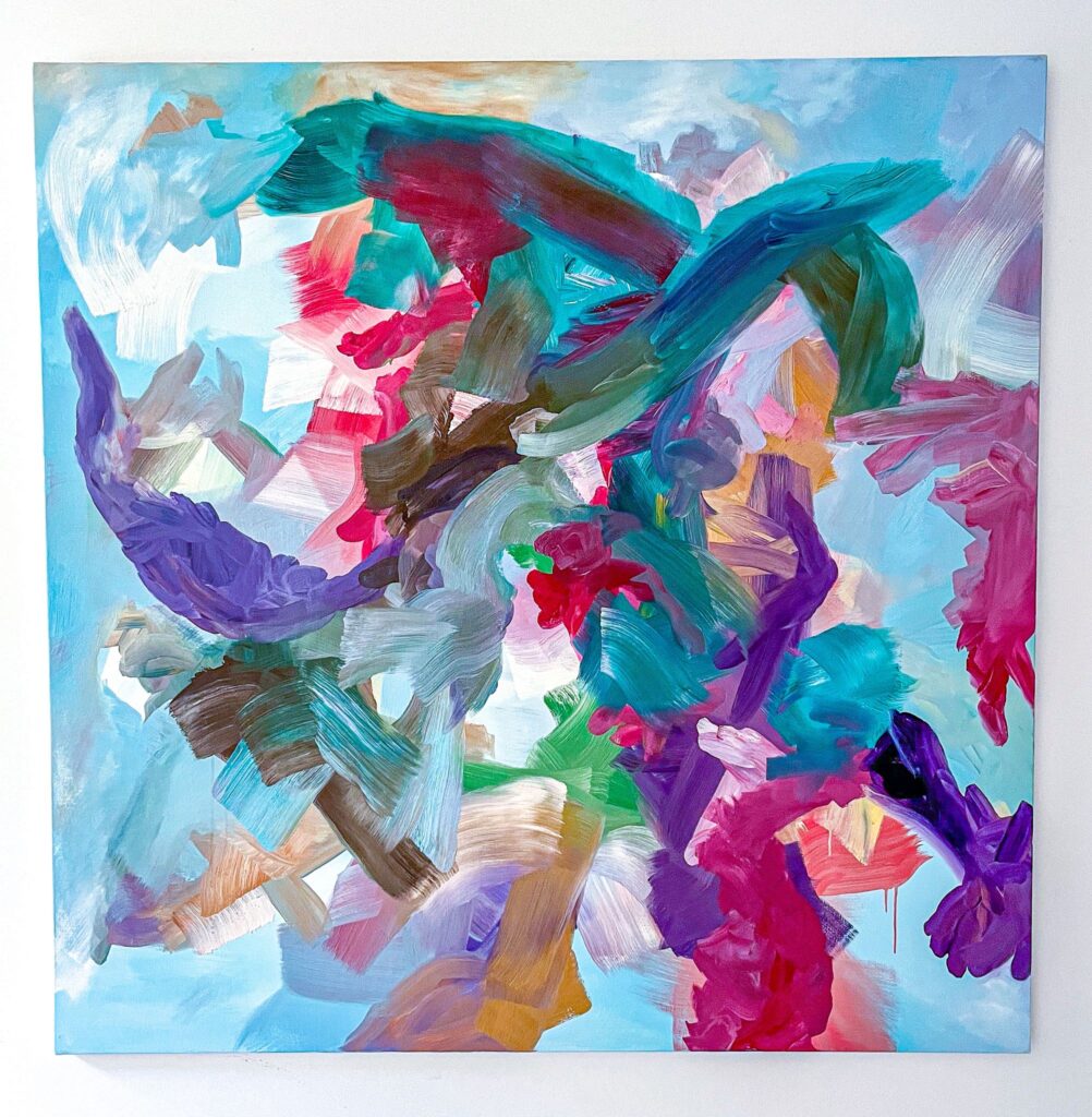 HANGOUTS III Luc Ming Yan Vanilla, 2020 Oil on canvas | Olio su tela 150 x 150 cm