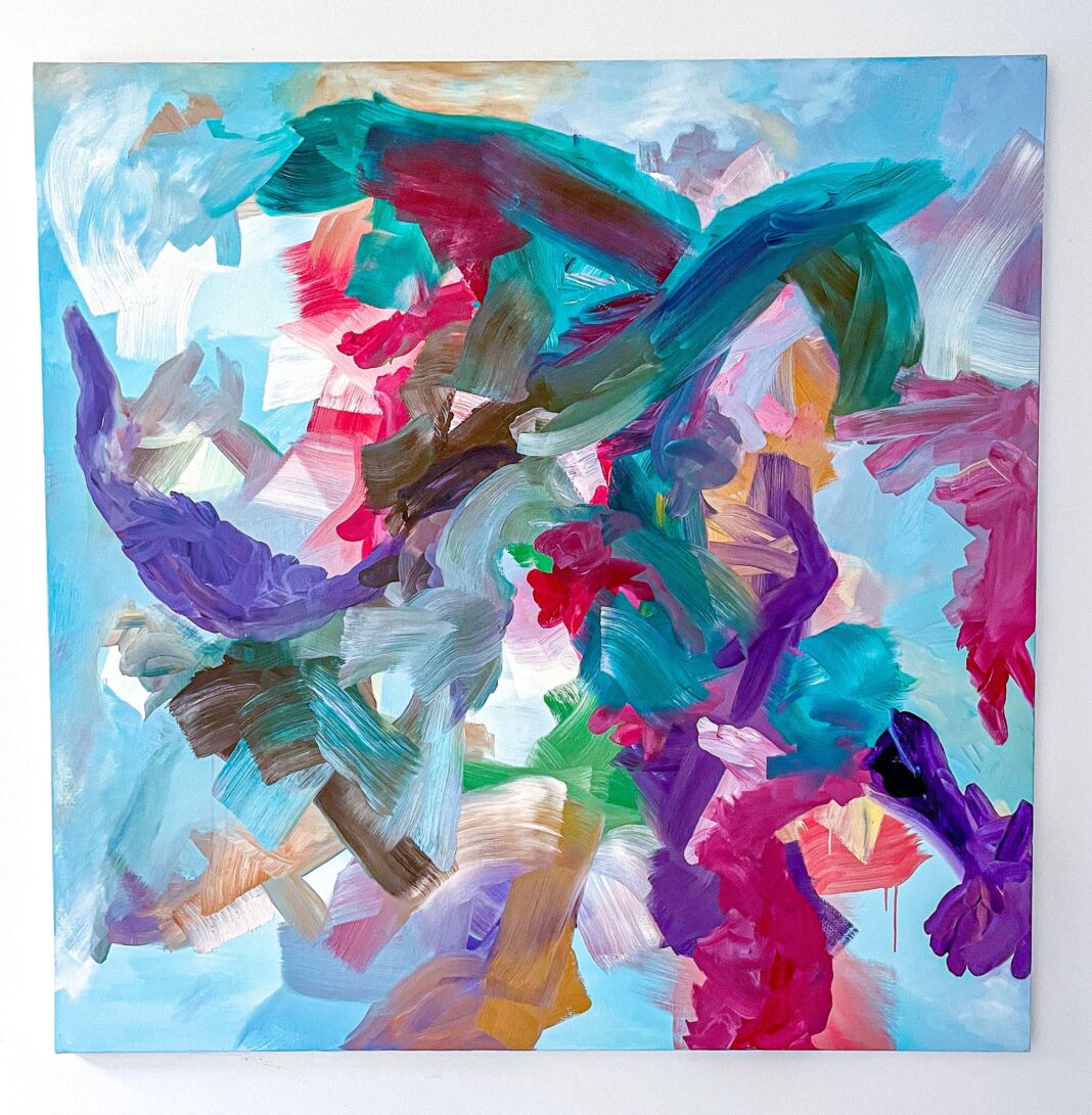 HANGOUTS III Luc Ming Yan Vanilla, 2020 Oil on canvas | Olio su tela 150 x 150 cm