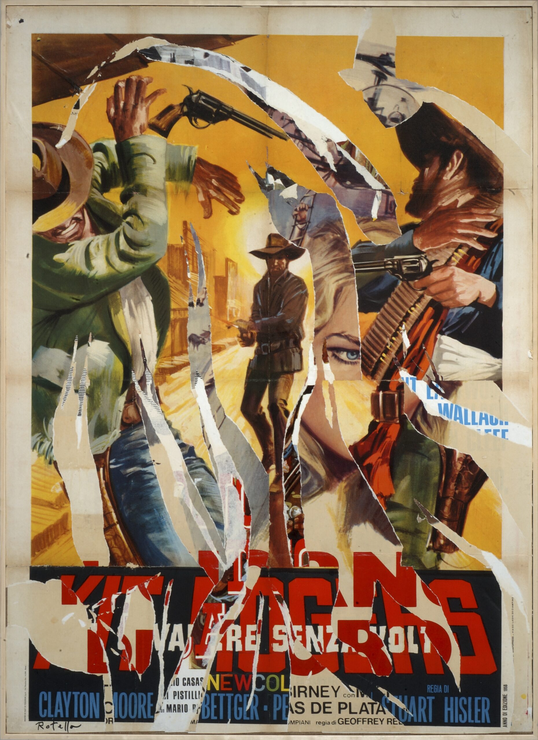 L'ultima vendetta, 2004 décollage su tela
138 x 100 cm
Fondazione Mimmo Rotella
in comodato Università Magna Graecia di Catanzaro