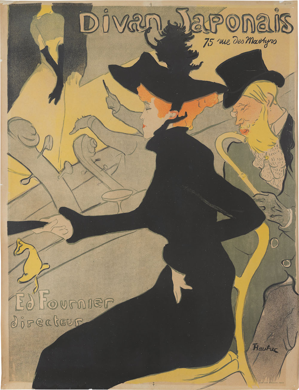 Henri de Toulouse-LautrecDivan Japonais
1892-1893
Litografia su carta da manifesto
80,8 x 60,8 cm
The Scharf Collection 
Photo: Peter Tijhuis
